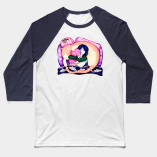 Cat naps with Bubbline and Timmy. Adventure Time fan art Baseball T-Shirt